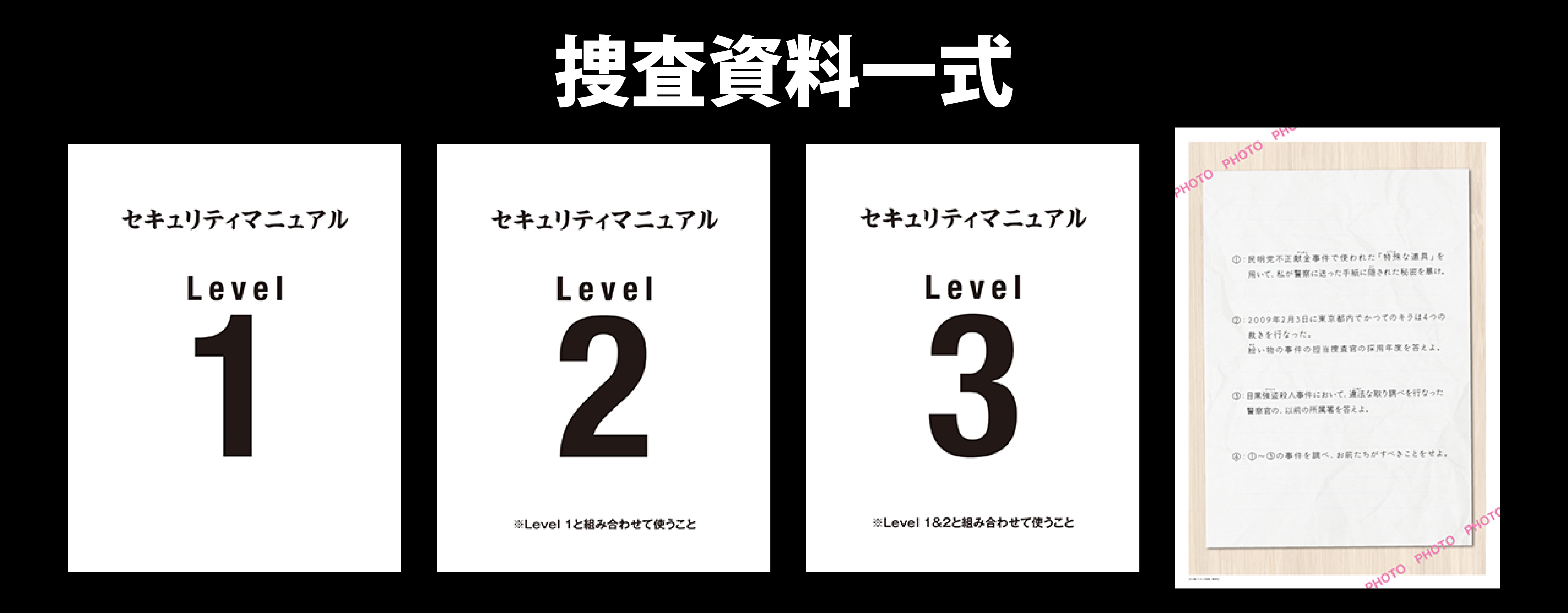 セキュリティ、キラ問の解く順番の図